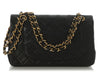 Chanel Vintage Small Black Quilted Lambskin Classic Double Flap