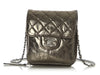Chanel Small Part-Quilted Metallic Crossbody