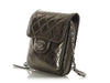 Chanel Small Part-Quilted Metallic Crossbody
