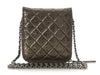 Chanel Small Part-Quilted Metallic Crossbody