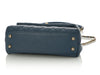 Chanel Mini Blue Quilted Caviar Coco Handle
