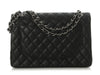 Chanel Maxi Black Quilted Caviar Classic Double Flap