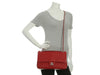 Chanel Jumbo Red Chevron-Quilted Lambskin Classic Single Flap