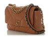 Chanel Medium Brown Quilted Lambskin 19 Flap