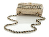 Chanel Mini Beige and Black Tweed Rectangular Flap