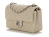 Chanel Mini Light Beige Quilted Caviar Classic