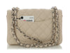 Chanel Mini Light Beige Quilted Caviar Classic