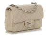 Chanel Mini Light Beige Quilted Caviar Classic