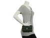 Chanel Mini Dark Green Quilted Caviar Classic