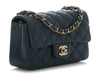 Chanel Mini Dark Blue Quilted Caviar Classic