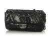 Chanel Black Glazed Calfskin Twisted Flap