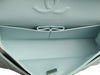 Chanel Small Pale Light Blue Quilted Caviar Classic Double Flap