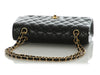 Chanel Medium/Large Black Quilted Caviar Classic Double Flap