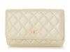 Chanel Beige Quilted Lambskin Wallet on Chain WOC