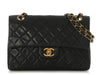 Chanel Vintage Small Black Quilted Lambskin Classic Double Flap