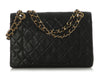 Chanel Vintage Small Black Quilted Lambskin Classic Double Flap