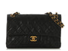 Chanel Vintage Medium Black Quilted Lambskin Classic Double Flap