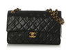 Chanel Vintage Medium Black Quilted Lambskin Classic Double Flap