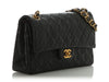 Chanel Vintage Medium Black Quilted Lambskin Classic Double Flap