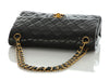 Chanel Vintage Medium Black Quilted Lambskin Classic Double Flap