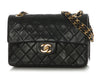 Chanel Vintage Small Black Quilted Lambskin Classic Double Flap