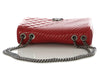 Chanel Red Quilted Distressed Calfskin Coco Boy Flap