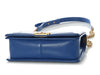 Chanel Old Medium Cobalt Blue Chevron-Quilted Caviar Boy Bag