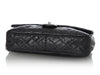 Chanel Jumbo Metallic Gray Quilted Caviar Easy Flow Flap