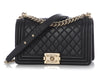 Chanel Medium Black Quilted Lambskin Boy Bag