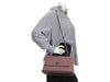 Chanel Small Deep Mauve Quilted Caviar and Lizard Coco Handle