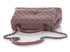 Chanel Small Deep Mauve Quilted Caviar and Lizard Coco Handle