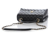 Chanel Small Black Quilted Caviar Coco Handle