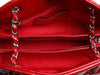 Chanel Red Quilted Patent Just Mademoiselle Bowler