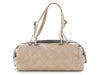 Chanel Beige Quilted Lambskin Country Club Bowler