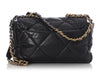 Chanel Medium Black Quilted Lambskin 19 Flap