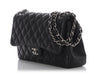 Chanel Jumbo Black Quilted Lambskin Classic Double Flap
