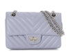 Chanel Mini Lilac Chevron-Quilted Aged Calfskin Reissue