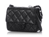 Chanel Mini Black Quilted Shiny Caviar Incognito Flap