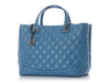 Chanel Medium Blue Easy Shopping Tote