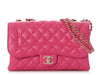 Chanel Fuchsia Quilted Lambskin Madame Flap