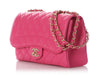 Chanel Fuchsia Quilted Lambskin Madame Flap