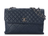 Chanel Navy Quilted Calfskin The Business Flap