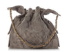 Chanel Medium Gray Suede 25 Bag