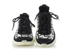 Chanel Black and White Graphic Logo Sneakers