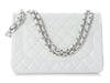 Chanel Jumbo White Quilted Caviar Classic Double Flap