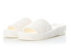 Chanel White Terry Cloth Coco Beach Slide Sandals