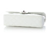 Chanel Medium/Large White Quilted Caviar Classic Double Flap