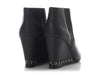 Chanel Black Chain Wedge Booties