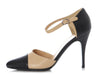 Chanel Beige and Black Pumps