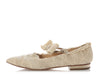 Chanel Beige Lace Flats